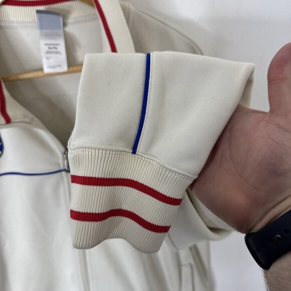 The North Face A5 Series Antarctica Track Jacket XL White Red Crest 4897m Rare - Picture 2 of 8